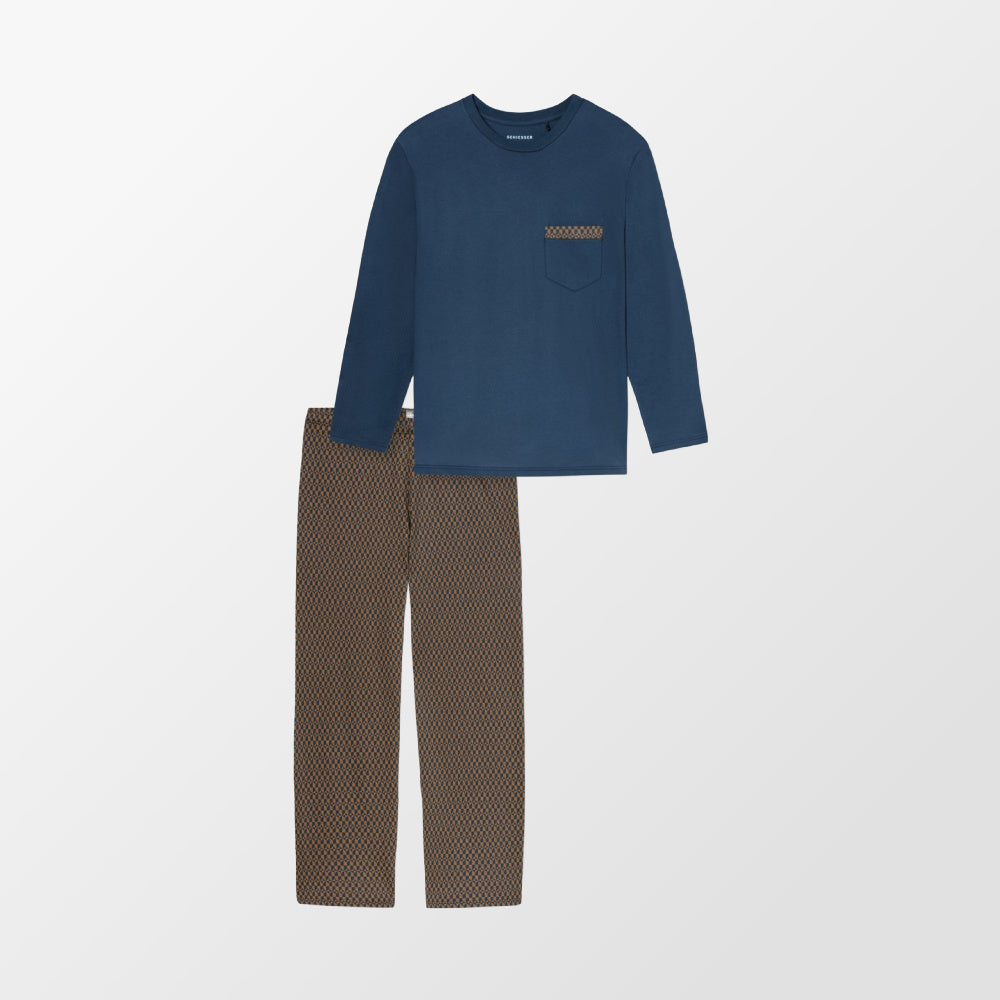Schiesser pyjama met broek met patroon