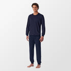 Pyjama Donkerblauw/Aubergine van Schiesser