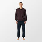 Herenpyjama in roodbruin van Schiesser