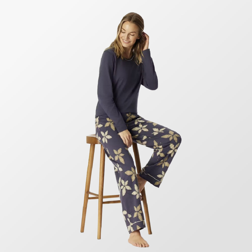 Pyjama met bloemenbroek van Schiesser