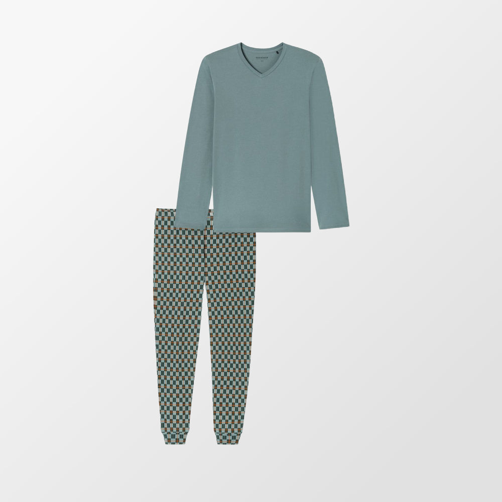 Pyjama van Schiesser met grafische broek