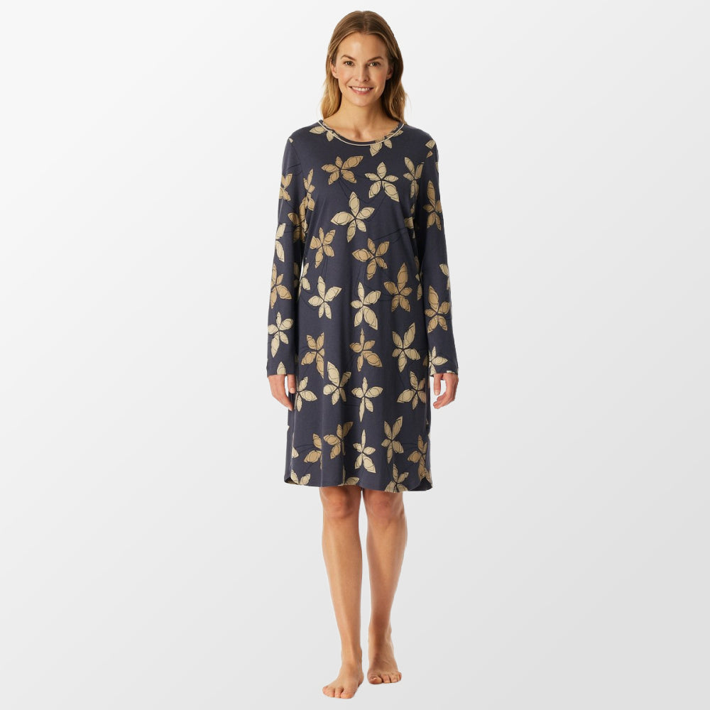 Grafietkleurig slaapkleed van Schiesser