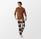 Pyjama met geruite flanellen broek van Schiesser