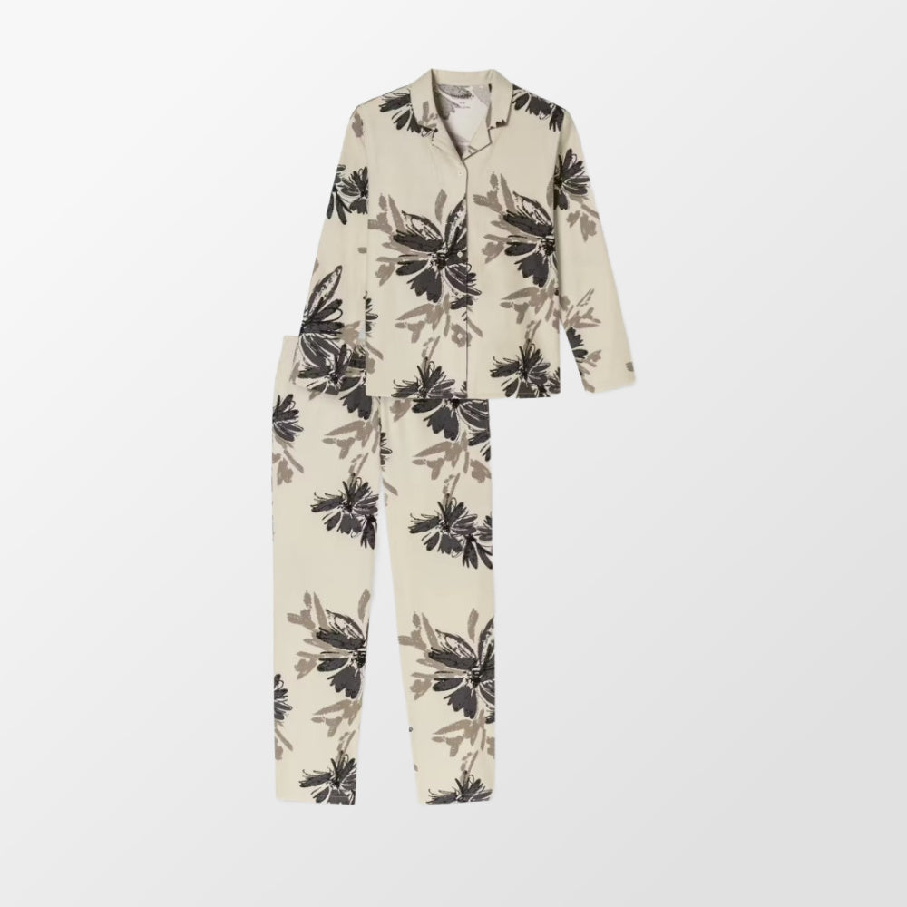 Warme pyjama in flanel van Schiesser