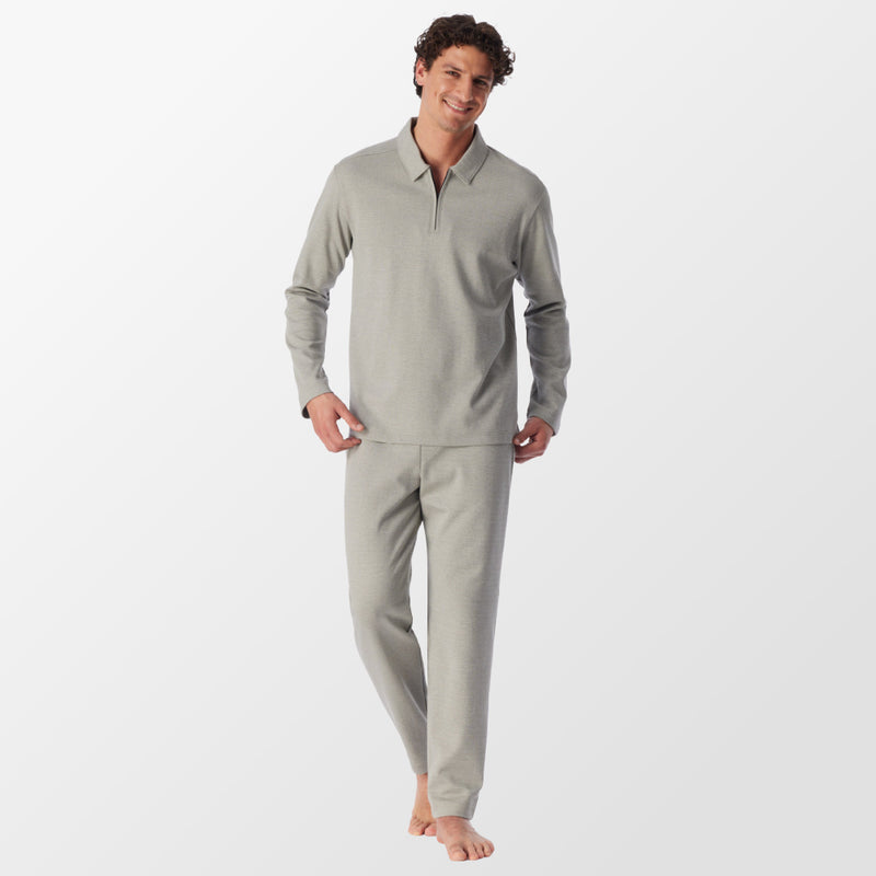 Pyjama van Schiesser in  zachte rib-jacquardstof 