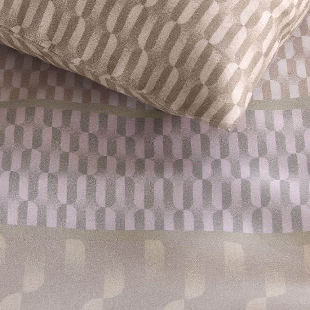 Détail de la housse de couette Archer Sand de Beddinghouse