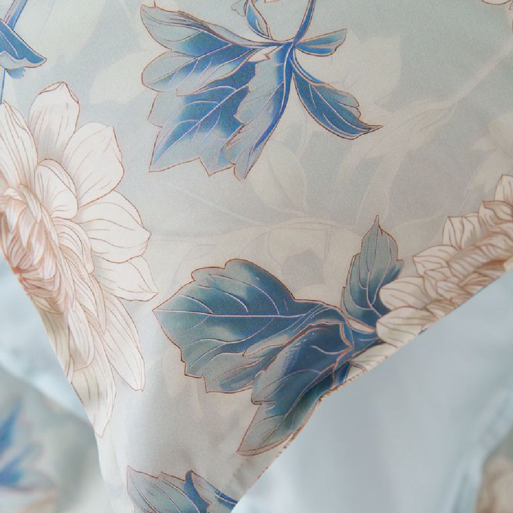Housse de couette romantique Aveline Teal de Nomo