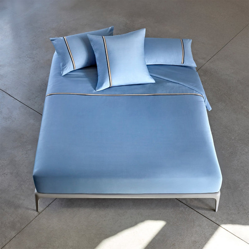 Dekbedovertrek van Hugo Boss in blauw