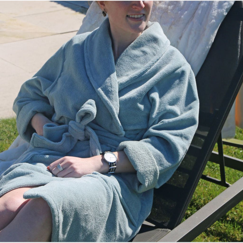 Badjas Vandersickel in een elegante groentint