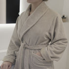 Badjas van Vandersickel in mooie zandkleur