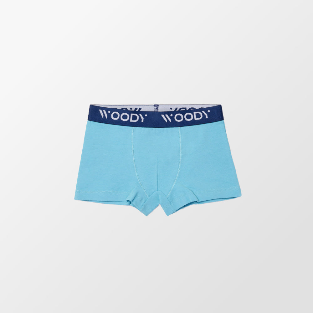 Plain blue boxer shorts by Woody