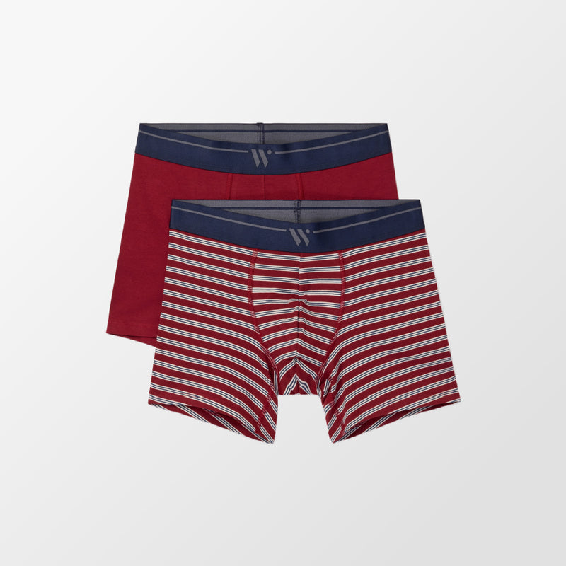 Boxer de la marque Woody à rayures et 1 boxer uni