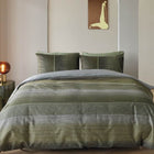 Dekbedovertrek Charlottesville Green van Kardol met banenpatroon