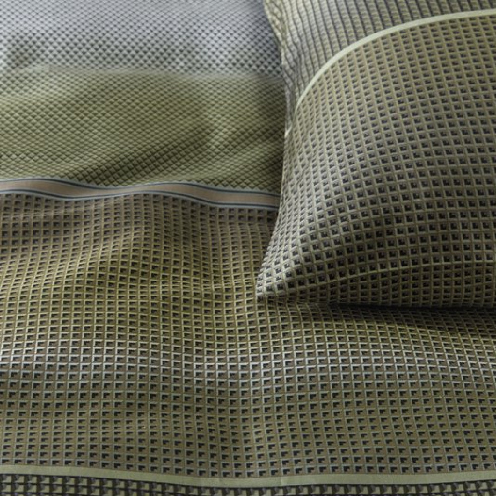 Detail dekbedovertrek Charlottesville Green van Kardol