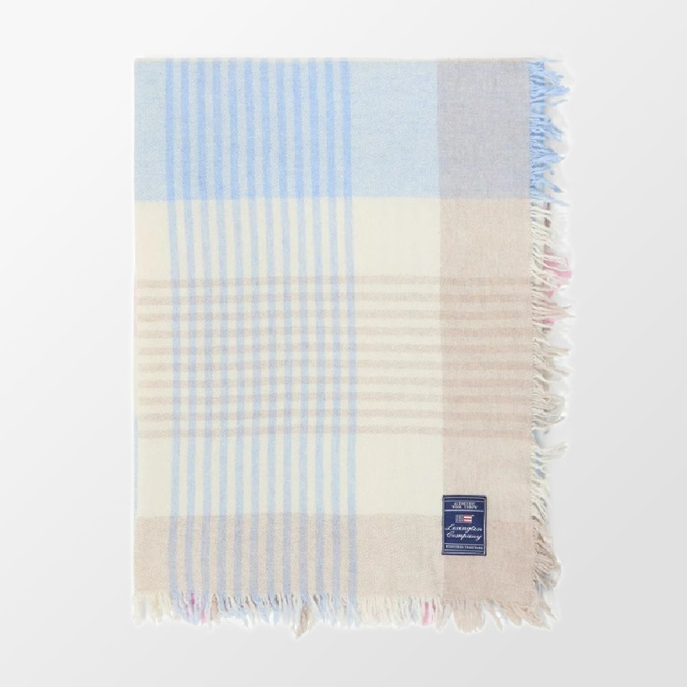 Plaid à carreaux Multi Checked Recycled Wool Blend de Lexington