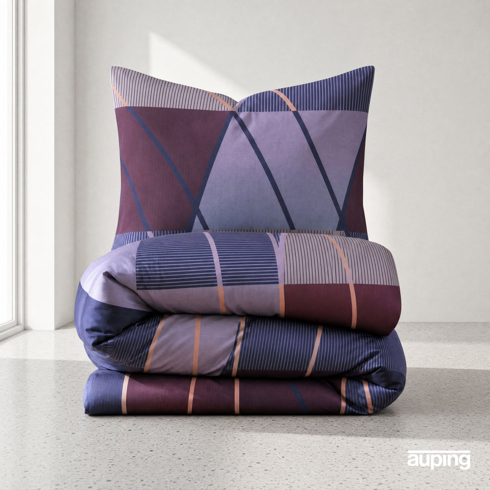 Auping dekbedovertrek Arc Burgundy is omkeerbaar