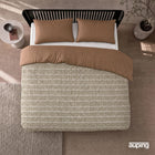 Dekbedovertrek Brush Brown van Auping in warme bruine kleur