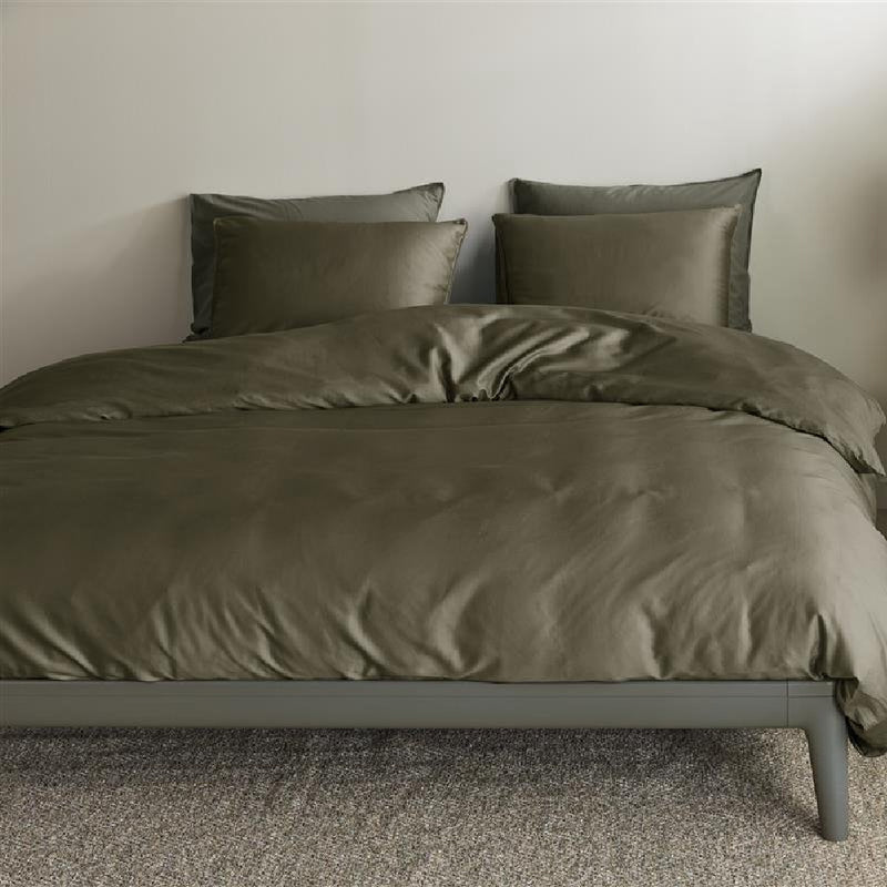 Dekbedovertrek Change Olive Green van Beddinghouse met ademende eigenschappen