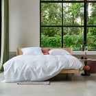 Dekbedovertrek Clear  White Satin van Auping in fris wit