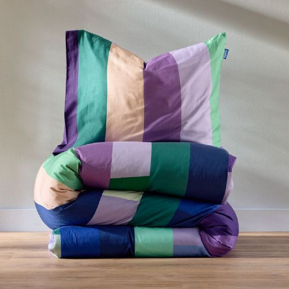 Auping dekbedovertrek Color Fever Purple  met lichtpaarse achterkant