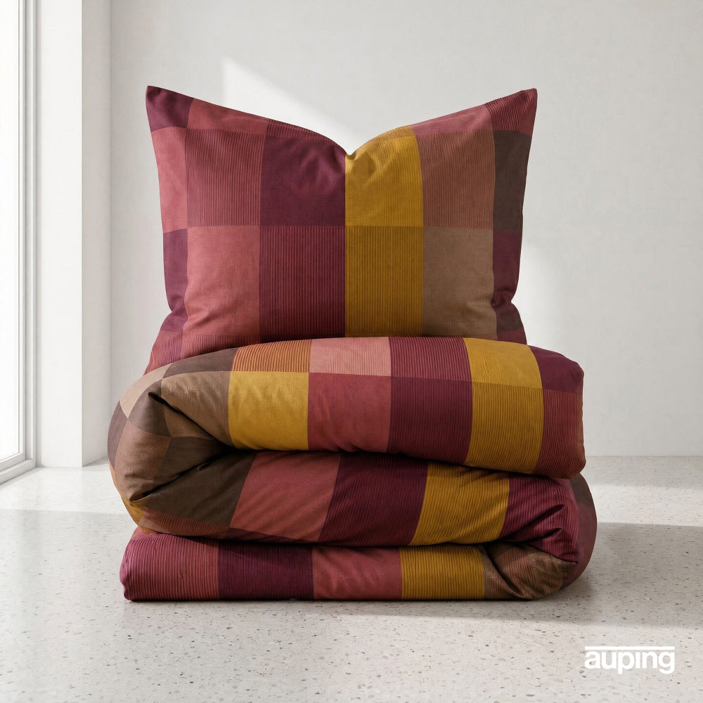 Auping dekbedovertrek Drift Pink in warme kleuren