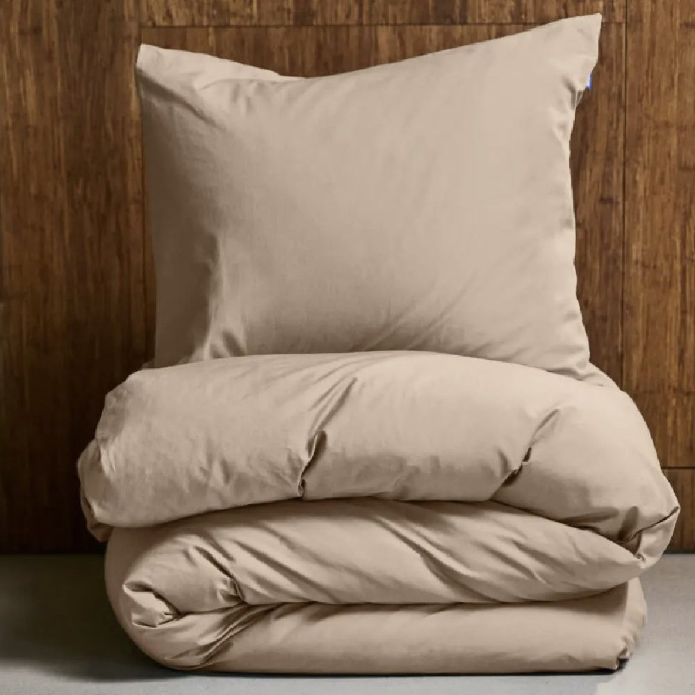 Auping dekbedovertrek Warm Embrace met zachte lichtbruine tint