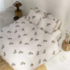 Dekbedovertrek van Snurk met wollige baby-ezels