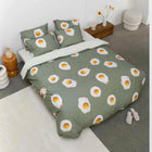 Dekbedovertrek van Snurk met gebakken eitjes