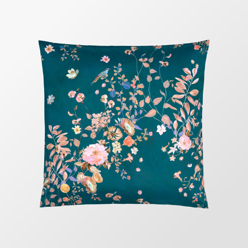 Dekbedovertrek Fantasia met bloemen en exotische vogels