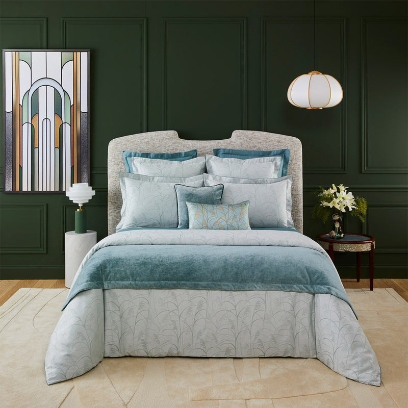 Dekbedovertrek van Yves Delorme in art deco stijl