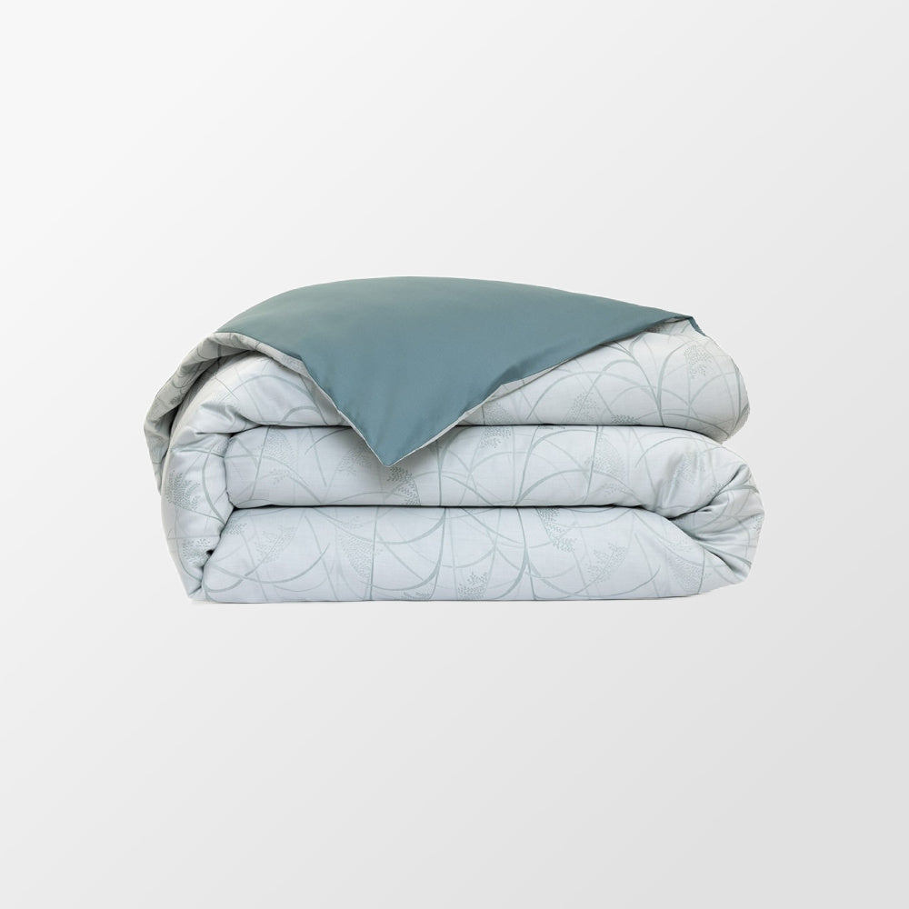 Dekbedovertrek met gestileerde grassoorten van Yves Delorme