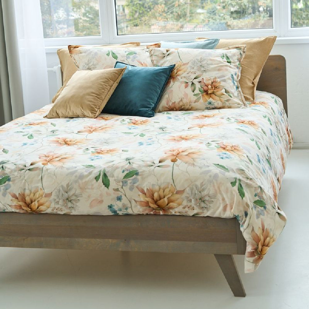 Dekbedovertrek Hetty van Nomo met warme goudtinten