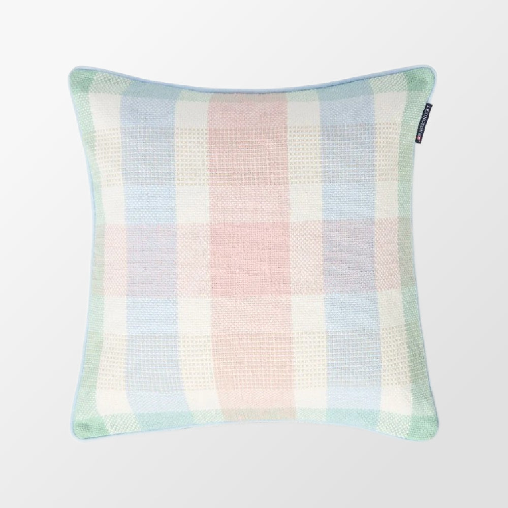 Coussin décoratif Multi Checked Recycled Cotton de Lexington