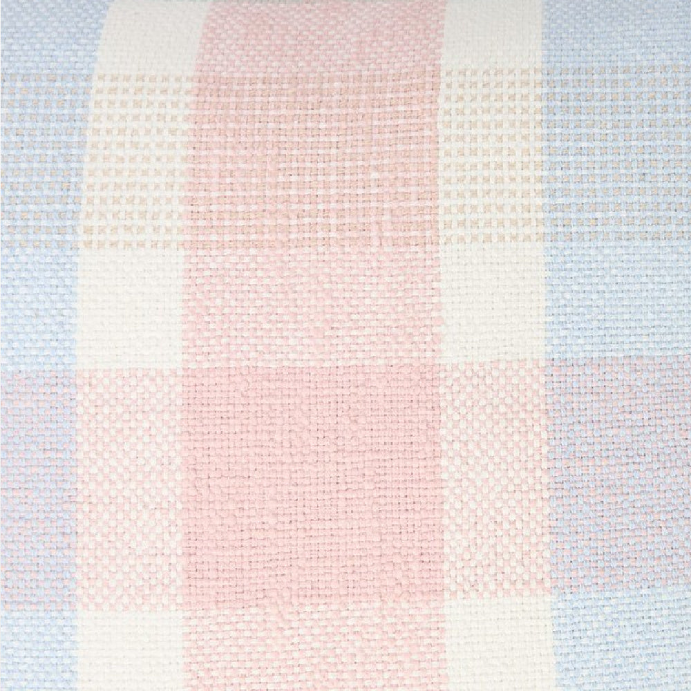 Détail du coussin décoratif Multi Checked Recycled Cotton de Lexington