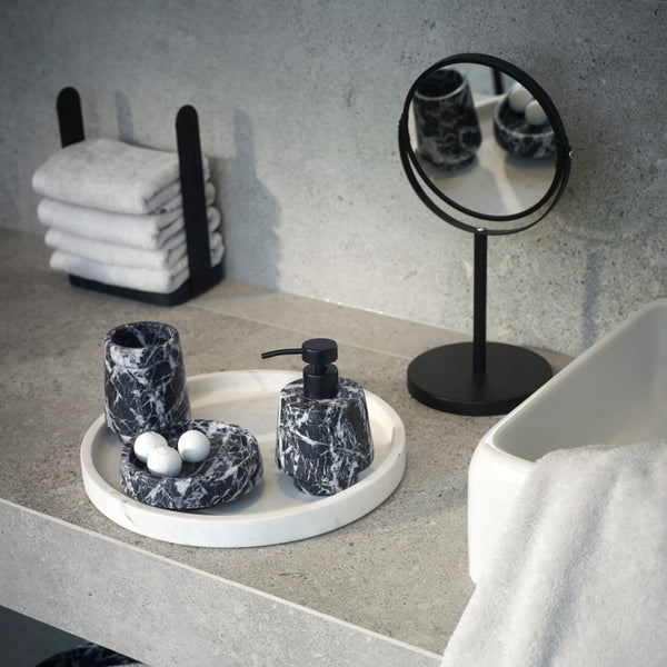 アクセサリー AquaNova Aquanova, Bathroom set Orion - Black – Bosmans Slaapcomfort