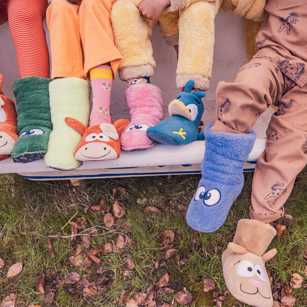 pantoffels met oogjes en oortjes van Woody