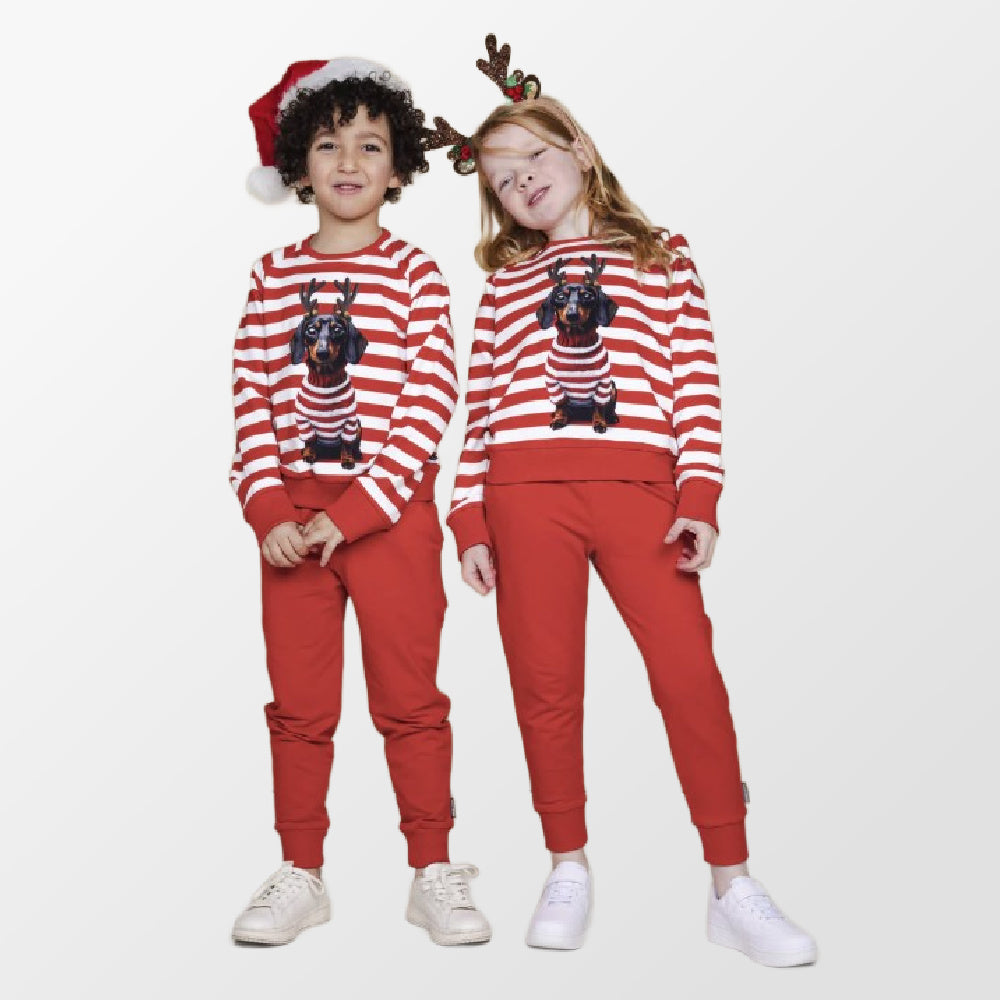 Pyjama met kerstteckel van Snurk