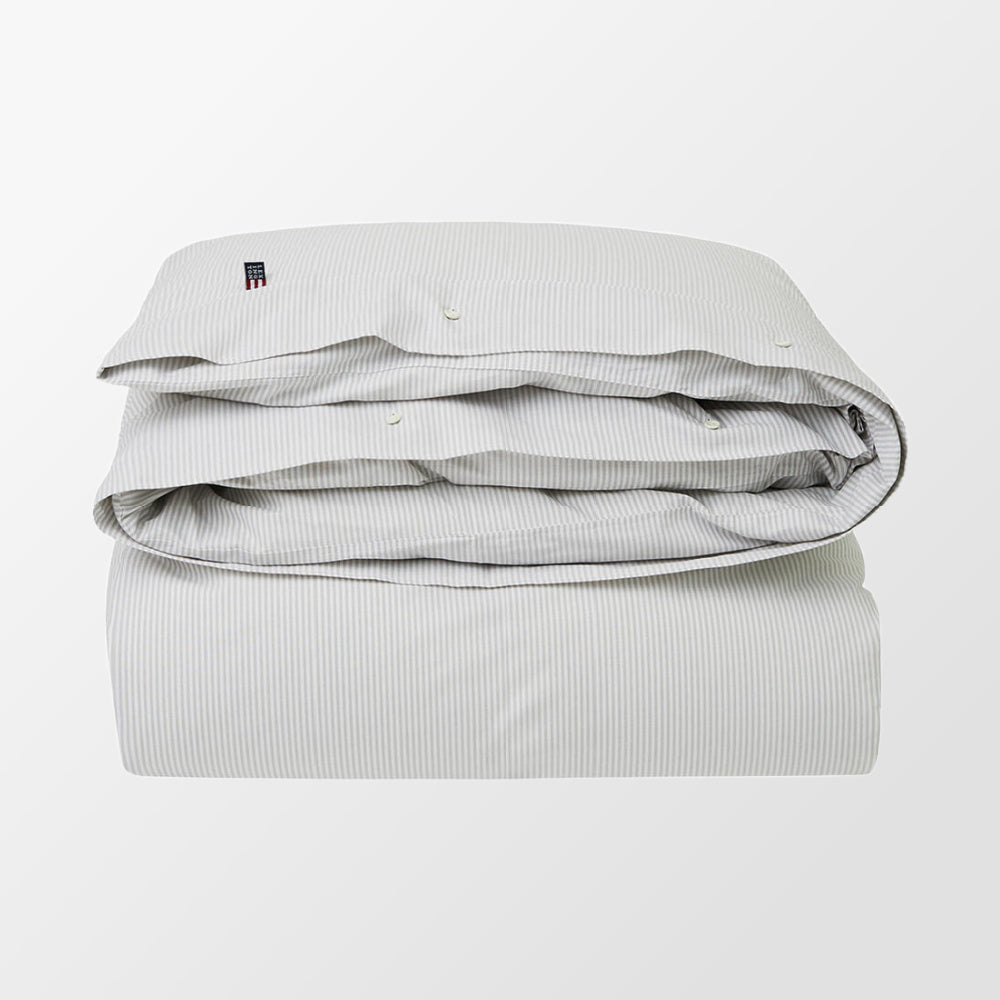 Lexington Dekbedovertrek Pin Point Gray/White