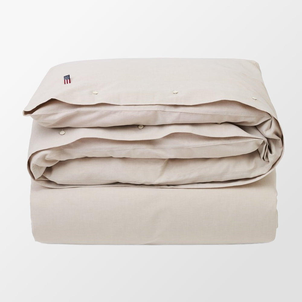 Klassiek, elegant dekbedovertrek Pin Point Beige