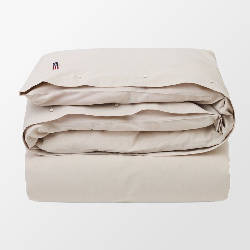 Klassiek, elegant dekbedovertrek Pin Point Beige