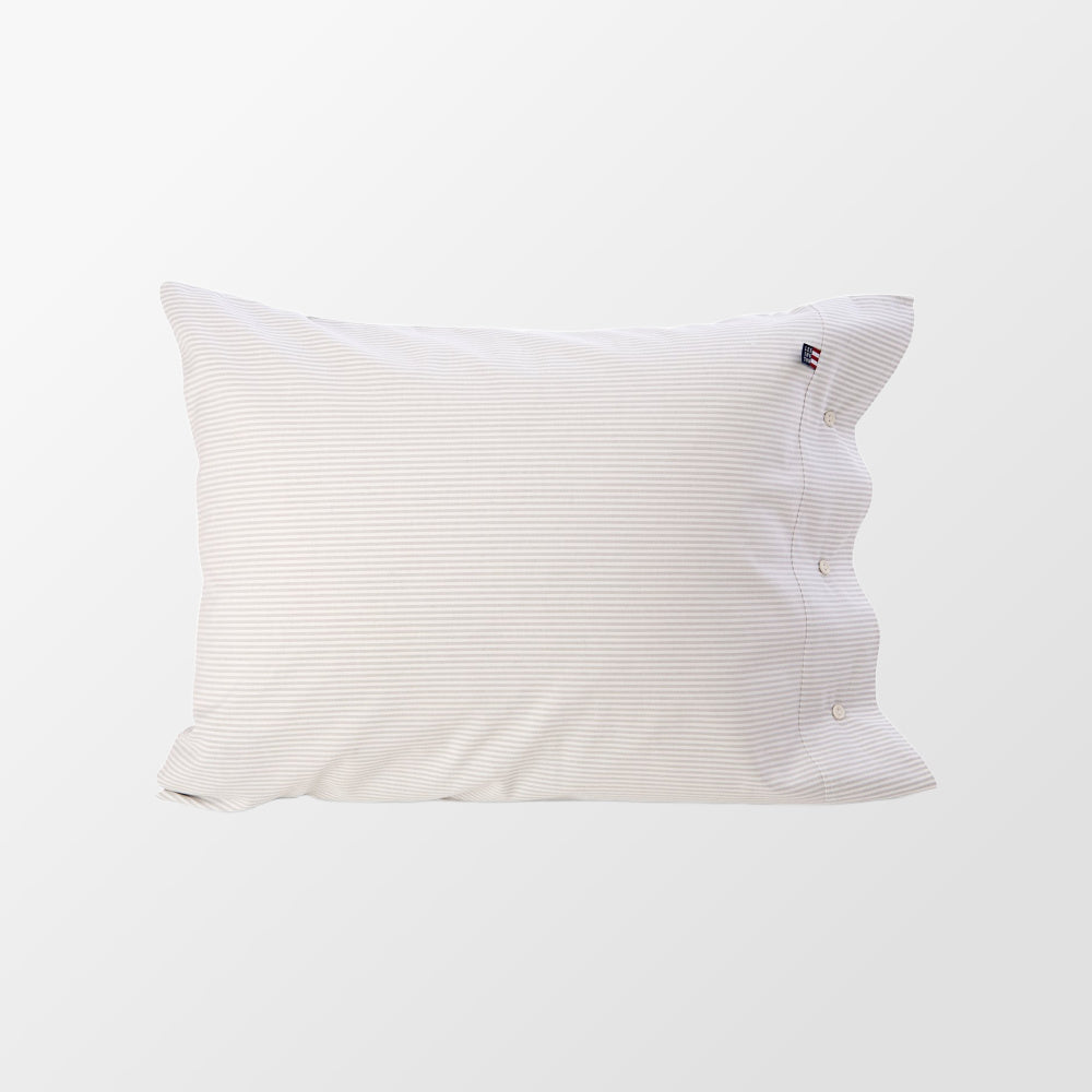 Dekbedovertrek Pin Point Gray/White in Oxfordkatoen