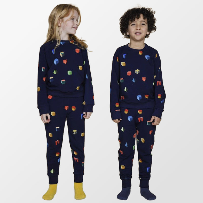 Pyjama met kleurrijke blokken van Snurk