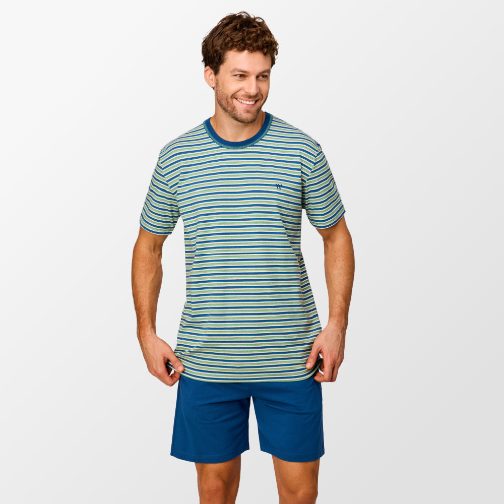 Woody pajamas in blue and green