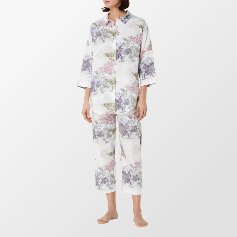 Pajamas Parc with floral print from Laurence Tavernier
