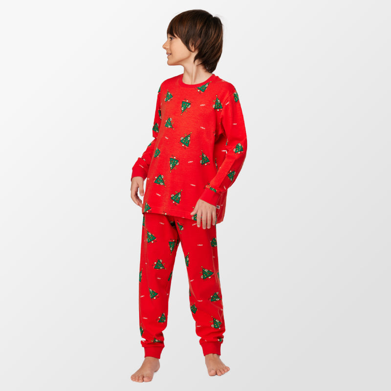 Rode kerstpyjama van Woody