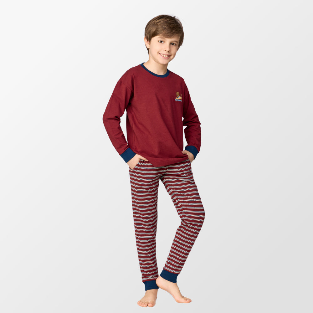 Woody pyjama met print slak