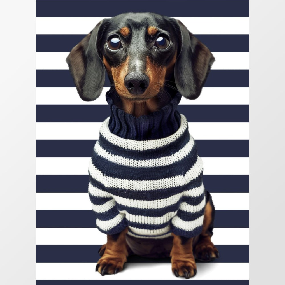 Detail van Pyjama Pierre de teckel