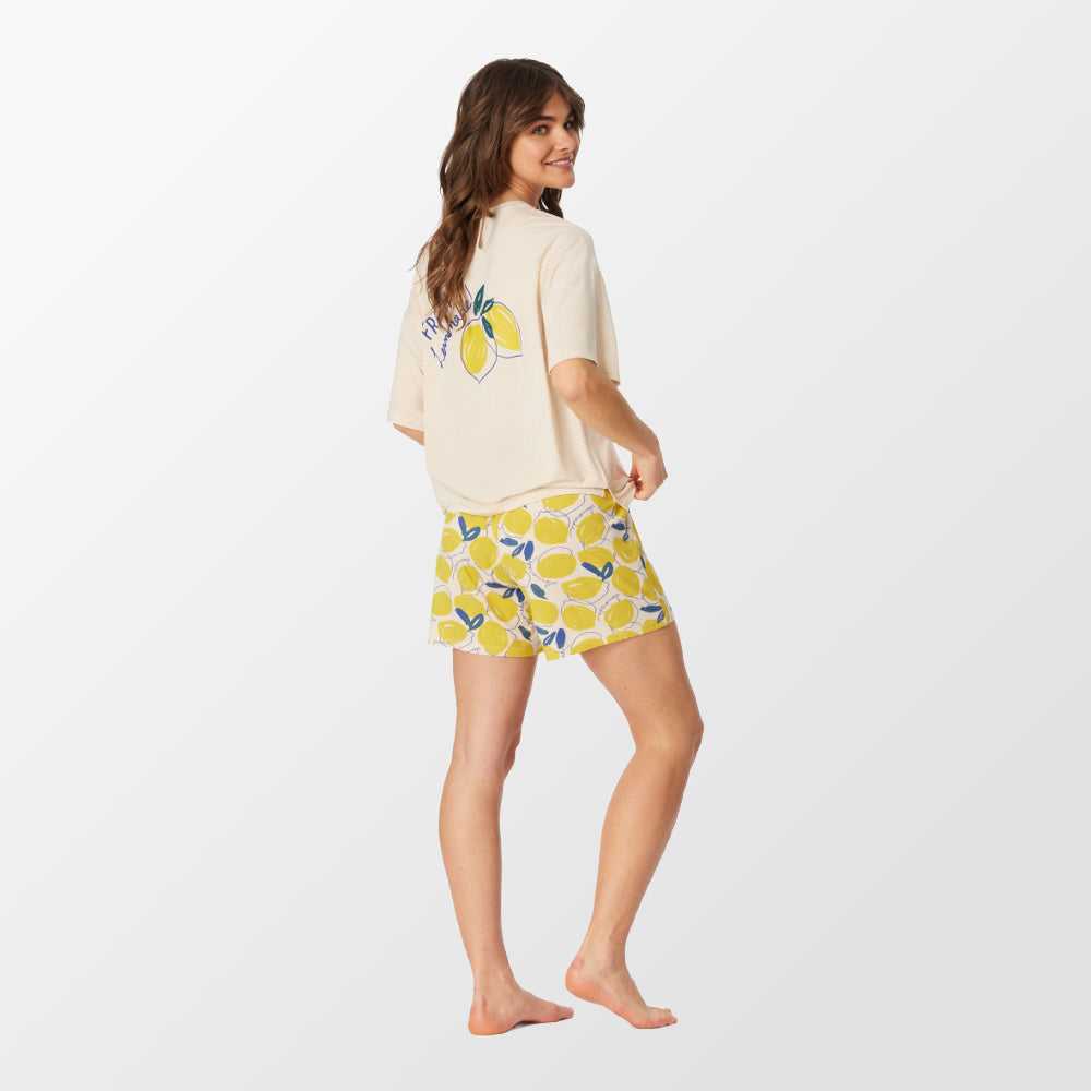 Pyjama de Schiesser avec un motif de citrons