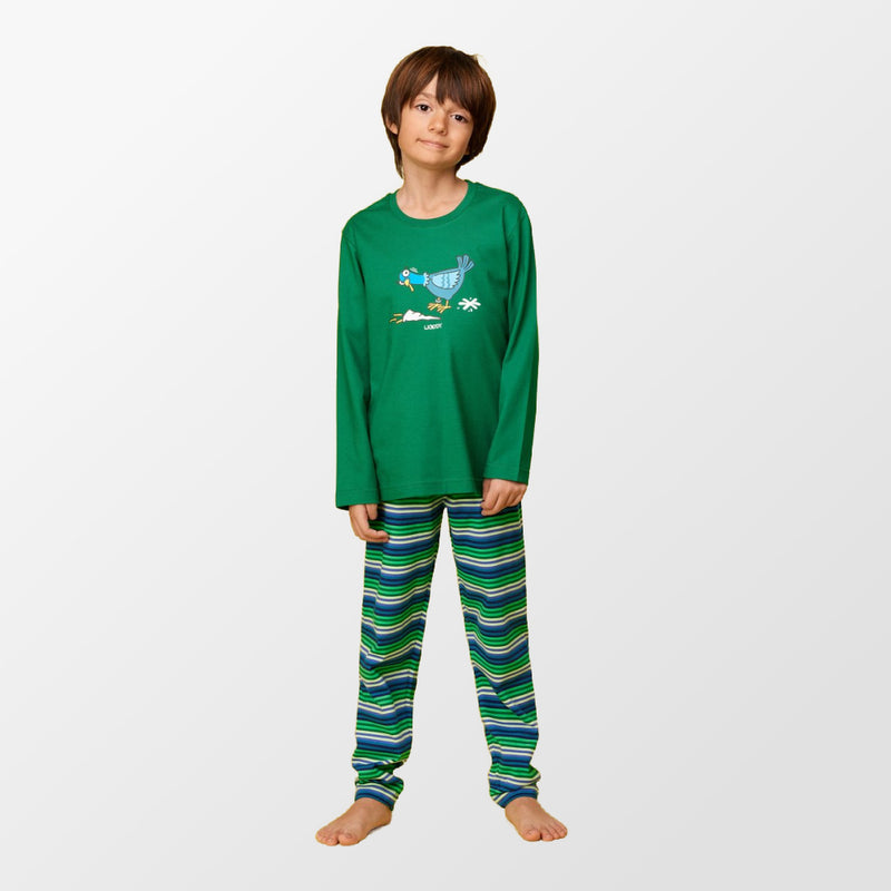 Donkergroene pyjama van Woody