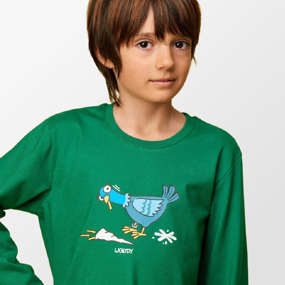 Pyjama van Woody met duifmotief